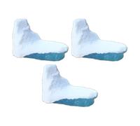 3Pcs Blue-White Iceberg Model Realistic Arctic Miniature 3D Model Polar Bear Christmas Decorations Cake Decoration Craft Home Decoration Cake and Cupcake Toppers