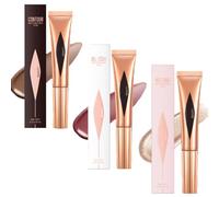 3PCS Blush & Contour & Highlighter - Liquid Contour Stick & Face Highlighter - Long Lasting & Waterproof Blushers for Cheeks Make Up - Liquid Bronzer for Face-(02+03+05)