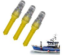 3PCS Boat Flares - 2025 Upgraded Electronic Boat Flares Coast Guard Approved Marine | Visual Distress Signals At Sea, Waterproof Emergency Signals for Fishing Nets, Buoys & Boats