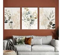 3pcs Bohemian Abstract Tree Branches Canvas Art Set Nordic Style Wall Posters & Prints Decor for Living Room(65x135cm(26x53in)/Without frame)