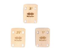 3Pcs Bolt-on Guitar Neck Shims Made of Solid Maple Wooden Guitar Accessories