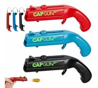 3Pcs Bottle Opener Cap Gun Funny Bottle Cap Gun mit 3 Bottle Opener Keyring