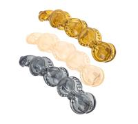 3Pcs Bow Hair Claw Clips Small Banana Clips with Stylish Horizontal Design Versatile Hair Accessories for Ponytails Buns and Daily Wear Comfortable Jelly