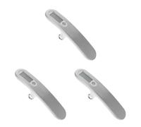 3pcs Bow Scale for Draw Weight LCD Display Stainless Steel | Hand Held Measuring Tool, High Precision Strain Gauge Sensor System, Silver Finish, Fishing and Hunting Use