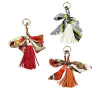 3pcs Bow Tie Tassel Pendant, Creative Pendant Keychain, Exquisite and Fashionable, Multifunctional Hanging Ornaments, Women's Bagings Gasket., Multicolour, M, Modern