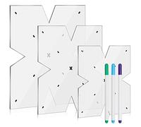 3pcs Bowl Cozy Template 8/10/12 inches Acrylic Bowls Wrap Sewing Pattern Template,3 Size Sewing Cutting Template Set Acrylic Quilting Templates with 3 Pieces Water Soluble Pen