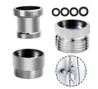 3Pcs Brass Faucet to Hose Adapter Set for Garden Use with Extended Threaded Stem for Secure Connection Without Tools