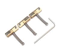3Pcs Brass Guitar Bridge Compensated Saddles Set for Fender Telecaster Tele Vintage-style Electric Guitar Replacement