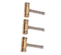 3pcs Brass Guitar Bridge Saddles for TL Electric Guitar, Compensated 10.8mm String Spacing Replacement Parts with Vintage Style Design