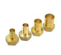 3pcs Brass Hose Barb Fitting 16mm 19mm 25mm 32mm Barbed Tail 1" BSP DN25 Female Thread Connector Joint Copper Pipe Coupling Adapter(16mm Barb 1)