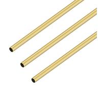 3PCS Brass Tube, iMeistek 300mm Length 5mm OD x 0.3mm Wall Thickness Metal Round Tubes for DIY Crafts