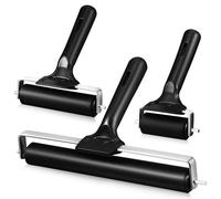 3pcs Brayer Roller Black Rubber Lino Printing Rollers
