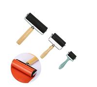 3Pcs Brayer Roller for Crafts, 3 Sizes of Rubber Roller, Paint Brush Ink Applicator Art Craft Oil Painting Tool