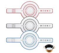 3PCS Bread Sling for Dutch Oven for Bread Making, 21.5cm 0.04m Thick Silicone Baking Mat for Bread Baking Accessory, Ideal for Bread Making Accessories and Baking Accessories