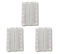 3Pcs Breadboard 400 Point Solderless Prototype PCB Board Kit for Proto Shield Distribution Connecting Blocks for Arduino (3 * 400)
