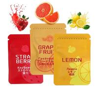 3pcs Breathlace Mindful Breathing Necklace with Wooden Resistance Filter,Anxiety Relief for Adults,Stop S/moking Quit V/aping Aid with Flavoured Air Refill C/artridge,Strawberry Grapefruit Lemon