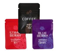 3pcs Breathlace Mindful Breathing Necklace with Wooden Resistance Filter,Anxiety Relief for Adults,Stop S/moking Quit V/aping Aid with Flavoured Air Refill C/artridge,Strawberry Coffee Blueberry