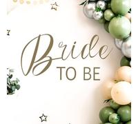 3pcs Bride to Be Decals, Creative Wedding Shower Decorations Adorable Bridal Shower Sticker Engagement Party Decoration for Wall Door Balloon Arch Backdrop