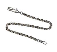 3pcs Bronze Black Silver Gold Pocket Watch Fold Twist Chains for Men Women | Classic fold twist chains for pocket watches, 4 color options, durable metal accessory set