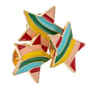 3pcs Brooch Women Unique Five Pointed Star Versatile Zinc Alloy Accessories for Sweaters Scarves Cardigans and More Shiny Meticulously Crafted Lapel Pins