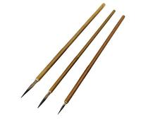 3pcs Brush Pens for Chinese Painting and Meticulous Brush Work Durability