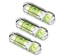 3Pcs Bubble Level Vials 30x9mm for Spirit Level Tools - Clear Acrylic Horizontal Vertical Plumb Gauge for DIY Carpentry Construction