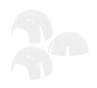 3pcs Bump Cap Insert for Baseball Caps, White PE Lined Hard Hat Insert | Plastic Ventilated Design, Compact Ergonomic Fit, Supports Cap Shape, for Warehouse Staff, Event Teams and Construction
