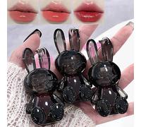 3Pcs Bunny Hydrating Lip Gloss Set, Jelly Liquid Lipsticks Shiny Cute Lip Gloss Oil Lip Plumping Moisturizing Glass Finish Lip Gloss for Women