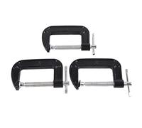 3Pcs C Clamp, Industrial Strength Woodworking C Clamp, Malleable Steel G Clamp with Ergonomic T - Handle for Carpentry and DIY Projects, Rust - and Durable Fixing Fixture