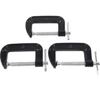 3Pcs C Clamp Woodworking Clamp, Industrial Strength Malleable Steel C Clamp with Ergonomic T - Handle, Rust - Anti - Skid Screw for Carpentry and DIY ProjectsPractical Design and Durable