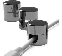 3Pcs Cable Anchors for Organization, Premium Cord Organizers & Holders for Desk Cable Management, Home & Office Desk Organization (Gun Black)