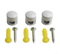 3pcs Cable Organizers Metal Cord Holders for Efficiently Securing and Organizing Your Wires and Cables (White)