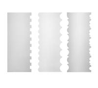 3pcs Cake Scraper Polygon, Cake Smoother and Scraper, Cake Decorating Tools for Buttercream, Wedding and Birthday Cakes, DIY Cake Making Equipment, Durable and Easy to Clean