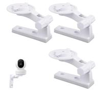 3pcs Camera Wall Mount Compatible with Mercury TPLINK, Adjustable Ceiling Camera Mount White Camera Wall Mounting Bracket Cam Accessories for Reolink E1 / E1 Pro