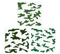 3pcs Camo Stencil Kit for Spray Paint, 11.8x11.8in Bottomland Digital Camo Paint Reusable Camouflage Pattern Multicam Drawing Templates for Crafts Painting on Wood Canvas Paper Fabric Floor Wall Boat