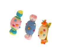 3PCS Candies Shape Hair Clip Set Korean Styles Duckbill Clip Fashionable Hair Ornament Festival Decorative Hair Barrette