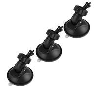 3PCS Car Dash Cam Mount Bracket Suction Cup Holder for Cameras ORSKEY Nextbase TOGUARD Claoner YUNDOO DVR GPS Camera 360° Rotating Ball Joint Strong Suction Power Easy to Install and Remove Black