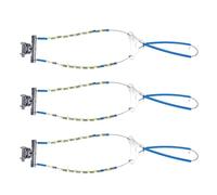 3PCS Car Emergency Snow Chain, Universal Anti Slip Wheel Tire Chain for Ice Muddy Sand Road, Heavy Duty Steel Wire Material with 18 Wire Springs and 20 Cylindrical Spacers, Suitabl