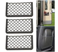 3Pcs Car Storage Net Pocket Elastic Storage Net Car Storage Mesh Bag Great for T4 T5 T6 Campervan Caravan Motorhome Boat