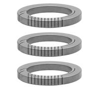 3Pcs Carabiner Keyring Round Keychains Carabiner Clip Quick Releases Connectings KeyChains Spring Keyring