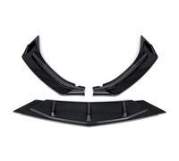 3Pcs Carbon Fiber Look Car Front Bumper Splitter Lip Diffuser Body Kit Spoiler Guard Protection