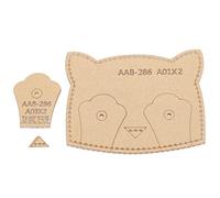 3Pcs Card Holder Acrylic Template DIY Hand-Made Bus ID Card Holder Leather Pattern Craft