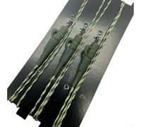 3PCS Carp Leaders Featuring Integrated Swivel Clips, Carp Leadcore Leaders Clips QC Or Ring Swivel Ready Tied For Snag Free Fishing(Type A)