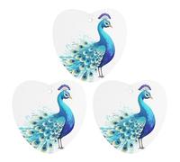 3PCS Cartoon Blue Peacock Car Air Freshener Hanging Scented Cards Cute White Car Fresheners Long Lasting New Cars Scents for Women Men Natural Air Freshener with Lanyard Automotive Freshies