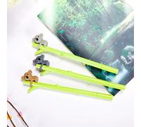 3Pcs Cartoon Pen Cute Koala Bear Gel Black Ink Plastic Pen with 0.5mm Fine Point Roller Ball Pens Green(Color Random)