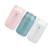 3pcs Cartoon Toothpick Holder Box with Rotating Outlet and Press Lid | Plastic PP Storage, Sealed Cover Design, Bakery Counters, Party Appetizers