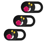 3pcs Cartoon Webcam Cover Slider for Tablets and USB Cameras, ABS | Privacy Protection Slide, Cute Pattern Styling, for Online Meetings and Video Chats, Students and Users