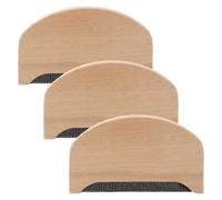 3PCS Cashmere Comb in Beechwood,Portable Wool Sweater De-Pilling Tool, Beechwood Pilling Comb for Clothing, Knits & Scarves, Handheld Lint Remover for Home & Travel