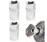 3PCS Cassette Removal Tool for Shimano Carbon Steel Bottom Bracket Repair Tool Freewheel Lockring Remover for Shimano Sunrace Sram Dnp 6/7/8/9/10/11 Speed for Mountain Bikes
