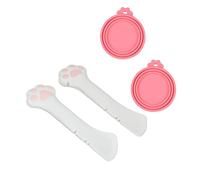 3Pcs Cat Can Lids, Cat Food Spoon Covers Opener, Dog Claw Spoons, Silicone Dog Storage Openers, Universal Silicone Can Covers, for Dog Can Food Spoon for Cat Wet Dry